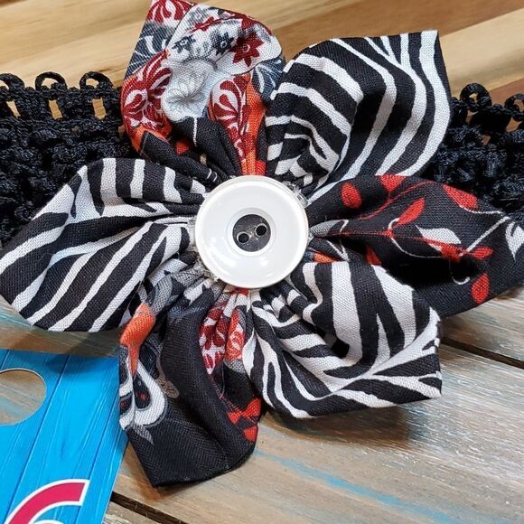 # 16 Handmade Flowers Headband or Dog Neck Band 10"-20" - Picture 2 of 2